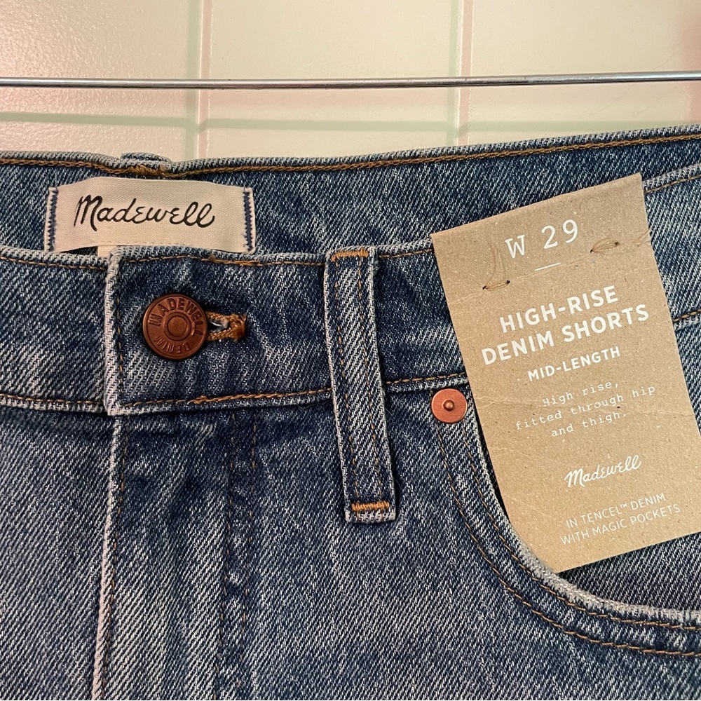 NWT Madewell Denim Shorts Size 29